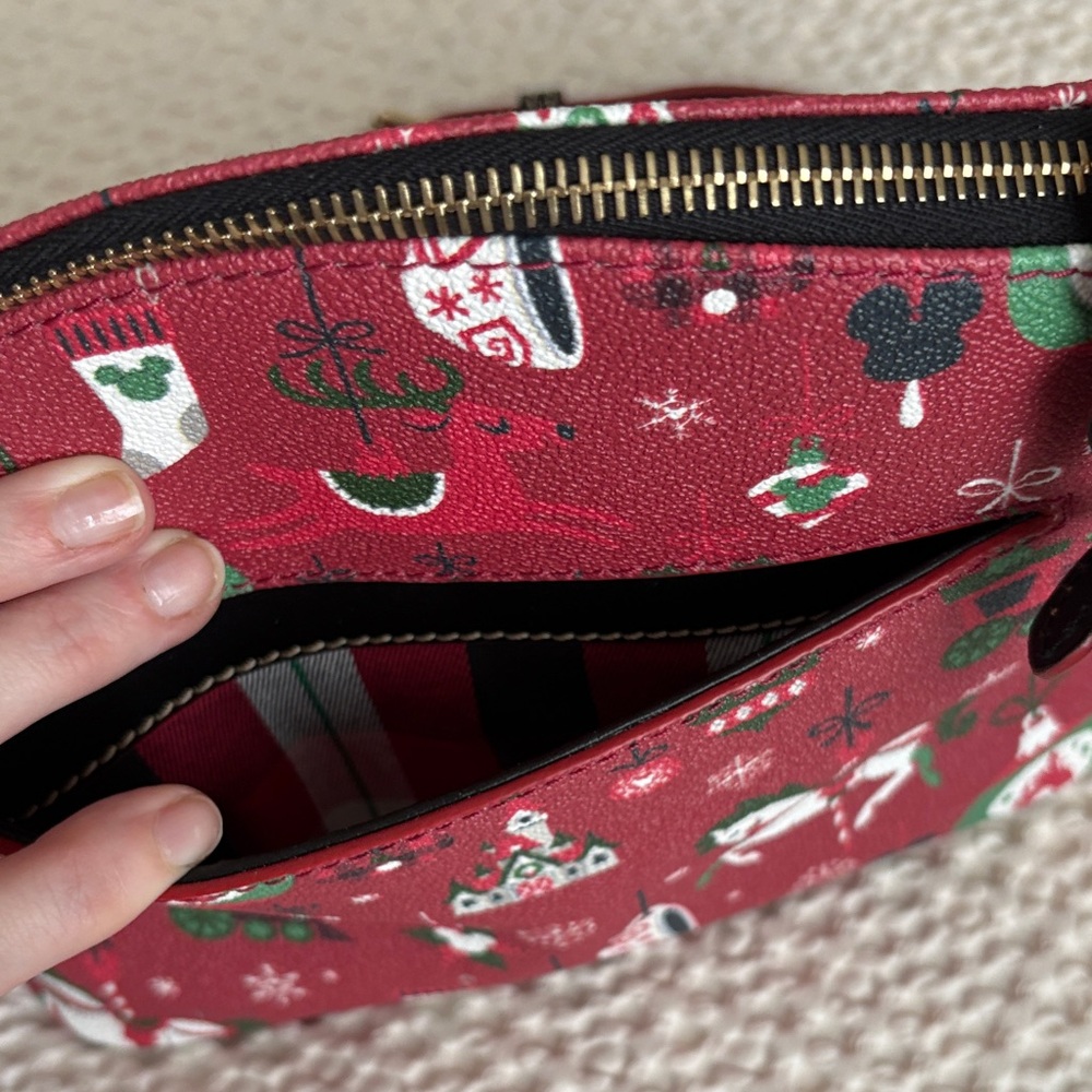 Dooney & Bourke Disney Christmas Festive Crossbody Bag - Picture 3 of 9